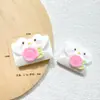 Accesorios de resina de gato abeja lindos de dibujos animados, clips para el pelo DIY de pegamento de crema, dijes para tazas de agua, dijes para zapatos, materiales de decoración de colgantes