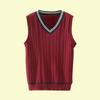 Vestido de Outono Estilo College Colete de Lã Jaqueta de Uniforme para Ensino Fundamental e Médio Roupa de Trabalho para Professor Fabricante de Suéteres Customização