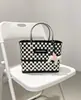 Bolsa de cesta trançada tailandesa ins super quente bolsa trançada artesanal grande capacidade casual estilo celebridade da internet bolsa de mão PVC bolsa feminina