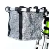 Cesta de Bicicleta para Mascotas de Liberación Rápida Cesta Delantera Cesta para Bicicleta de Montaña Aleación de Aluminio Plegable Espesada Cesta de Lona Cesta