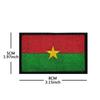 Bolsa exterior con bordado de gancho y bucle de bandera nacional africana transfronteriza con parche de tela de bordado de sello en stock