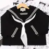 Bufanda Triangular Jk Casera Traje de Marinero con Uniforme Estilo Universitario Japonés Color Sólido Lazo
