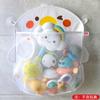 Bolsa de almacenamiento de juguetes para niños transfronteriza, bolsa de malla para almacenamiento de baño de bebé con diseño de pato de dibujos animados, bolsa colgante para secar en el baño