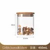 Frasco de Vidrio Personalizado Cocina Té Fruta Seca Frasco Sellado Frasco de Vidrio Resistente a Altas Temperaturas Granos Varios Frasco Sellado de Vidrio