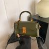Bolso Satchel de Otoño e Invierno para Mujer 2025 Nuevo Trendy Retro Bolso Cuadrado Pequeño Versátil Multifuncional de Un Hombro Cruzado para Mujer