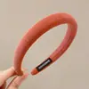 Diadema de corona alta estilo coreano, diadema de borde ancho, diadema para lavarse la cara con dientes, accesorio para el cabello de tela a cuadros de alta gama