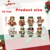 Conjunto Transfronteiriço de 16 Peças Quebra-Nozes Retrô Decorações de Madeira Árvore de Natal Doméstica Presente de Feriado Decorações Pingentes