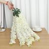 Decoración de Boda Flor de Glicina Simulada Orquídea Tailandesa Colgante de Pared Flor de Frijol Simulada Encriptada Flor de Plástico Enredadera Colgante Morado