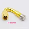 Haste de Extensão Inflável para Pneu de Carro Adaptador Inflador para Bicicleta de Equilíbrio Válvula Boca Curva de Cobre
