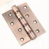Bisagra Plana de Acero Inoxidable Color Bronce Negro Chapado 4 Pulgadas 5 Pulgadas Bisagra Engrosada con Cojinete Puerta de Madera Plegable Bisagra de 4 Pulgadas