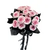 Presente de Dia dos Namorados Buquê de Flores Eternas Rosa Flor de Sabão Artificial Flor de Ameixa Artificial Buquê de Presente de Aniversário