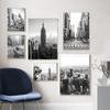 Pintura decorativa de alta gama de lujo ligero blanco y negro directa de fábrica para edificios, pintura retro colgante para dormitorio, sala de estar, pared de fondo de sofá