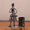 Sujetalápices de Hierro para Manualidades Regalo Metálico de Artista para Amigos Reproductor de Música Iron Man Moderno Sencillo