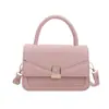 Bolso casual y de moda de alta calidad, nuevo modelo de otoño 2026, bolso cuadrado pequeño simple de color liso, bolso cruzado versátil y elegante