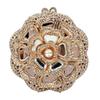 Bolso de Noche Metálico Hueco Transfronterizo Incrustado de Diamantes, Bolso de Mano de Fiesta de Banquete de Comercio Exterior Bolso de Moda para Mujer