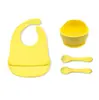 Amazon Vajilla de Silicona Ventosa Madre Bebé Tazón para Comida de Bebé Cuchara Silicona de Grado Alimenticio Cuchara para Comer traje