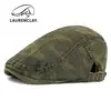 Boina Camuflada de Gamuza Nueva para Primavera y Otoño para Hombres y Mujeres, Gorra de Calle Estilo Vanguardista, Gorra de Pato Lavada y Desgastada