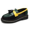 Mocasines Epiden con borlas para mujer, de piel auténtica, bajos, pequeños, de piel suave, estilo británico, informales, de punta redonda y a la moda para estudiantes.