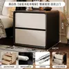 Armario de almacenamiento de mesita de noche estilo vintage 2026 nuevo modelo para dormitorio del hogar, pequeño armario de almacenamiento de mesita de noche estilo crema de madera maciza