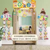 Adereços Decorativos para o Início do Ano Letivo, Serpentinas, Bandeiras, Atividades de Sala de Aula, Atmosfera da Turma do Jardim de Infância Escolar, Decoração de Fundo