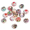 Nova Estampa de Caveira Rosa Sangrenta de Halloween Contas Redondas Corrente para Celular DIY Caneta com Contas Acessórios de Joia Contas Soltas