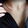 Collar de Cola de Fénix Brillante de Plata Esterlina s925 para Mujer Diseño de Lujo Ligero Sentido Cadena Clavícula Cadena Italiana Desnuda Cadena de Collar Venta al por Mayor