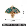 Pingente de leque pequeno requintado estilo antigo DIY para colar pulseira charms acessórios de joias vendas diretas da fábrica lote misto disponível transfronteiriço