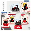Caderno Sanrio com Encadernação em Espiral Kulomi Bronzeado Roxo Lolomi Gato KT Cachorro Yugui Caderno de Mão Carro Caderno de Linha