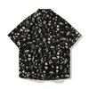 Nueva Camisa de Manga Corta de Seda de Hielo para Hombre Verano 2026, Estampado Vintage de Moda, Camisa Ligera con Sensación Fresca, Top para Hombre