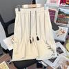 Nuevo Traje de Hebilla Estilo Nacional Chino para Hombre Marca de Moda Verano Delgados Pantalones Cortos de Cinco Puntos Moda Nacional Pantalones Casuales Bordados