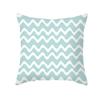 Funda de almohada geométrica azul transfronteriza nórdica sencilla para sofá de Shopee, funda de almohada con estampado de piel de melocotón