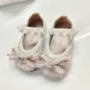 Sapatos de Bebê para Menina de Um Ano Primavera e Outono Sapatos de Princesa para Bebê Sapatos de Passos Sola Macia 2024 Sapatos de Couro para Crianças Sapatos para Crianças Pequenas