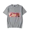 2025 Anime Japonés Genshin Impact Nueva Camiseta Sencilla Elegante con Estampado Hombres y Mujeres Europeos y Americanos Cuello Redondo