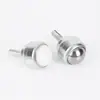 Rueda transportadora de ojo de buey universal de alta resistencia con tornillo CY-12D-19D-25D de nylon y acero inoxidable, rodamiento de bolas