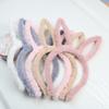 Diadema de Imitación de Pelo de Conejo Estilo Coreano para Mujer, para Lavado de Cara, Diadema de Felpa Versátil, Popular en Internet, Accesorios para el Cabello de Color Caramelo para Niñas, Tendencia Exterior para Emprendedores