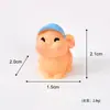 Novo ornamento de paisagem em miniatura, coelhinho de desenho animado fofo, decoração DIY, artesanato em resina, pequeno ornamento criativo