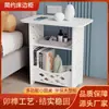 Mesa de noche simple, Gabinete de almacenamiento para dormitorio, Mesa de centro para sala de estar, Mesa lateral para sofá de apartamento pequeño, Estante de almacenamiento mini simple