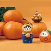 Adornos de Resina Gato Japonés Naranja Zakka Tendencia Decoración de Bonsái Regalos Accesorios Hechos a Mano DIY Manualidades Adornos