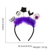 Diadema Divertida de Dibujos Animados para Halloween Accesorios para el Cabello Decoraciones para Fiesta Temática del Festival de Fantasmas Diadema de Murciélago Araña Hebilla para la Cabeza