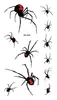 Ricklon Nueva Calcomanía de Tatuaje de Halloween Horror Impermeable Original Escorpión Araña Animal Calcomanía de Tatuaje Venta al por Mayor