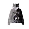 Sudadera con Capucha Nueva para Niños con Orejas de Gato Impresión 3D para Hombres y Mujeres Novedad del Mundo de la Animación