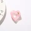 Estilo Nuevo Europeo y Americano Pinza para el Cabello con Forma de Corazón de PS de 4 cm Pinza para el Cabello Gruesa con Cierre de Mariposa Parte Posterior de la Cabeza Peinado Semirecogido Accesorios para el Cabello Dulces Adornos para la Cabeza