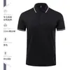 Macacão polo com lapela, logo estampado personalizado, roupa de trabalho masculina, camisa publicitária cultural de manga curta, camiseta de turma
