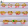 Colección de Anillos Chapados en Oro 4: Anillos Versátiles de Moda Lujo Ligero, Anillos Abiertos Ajustables para Mujer, Joyería al por Mayor