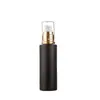 Frasco de Loção de Vidro Preto Frasco Spray Essência Frasco de Vidro para Evitar Engarrafamento Cosmético Conjunto Portátil de Viagem