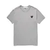 Estilo Estrella con Forma de Corazón Corazón Rojo Algodón Puro Manga Corta Versión Japonesa Marca de Moda Camiseta Base Bordada Camiseta Hombre Cuello Redondo Manga Corta