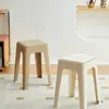 Bancos de Embalaje Suave para Uso en Casa, Taburetes Cuadrados de Plástico Espeso Apilables de Repuesto, Bancos Altos para Adultos, Mesas y Sillas Resistentes para Sala de Estar y Comedor