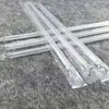Pajitas transparentes de colores de punta dura desechables, empaquetadas individualmente, para leche de soja, jugos y leche, pajitas delgadas rectas ecológicas