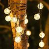 Luces Solares LED Impermeables para Exterior Linternas de Bola Festiva Luces de Navidad Decoración de Jardín Patio Guirnaldas de Luces