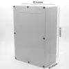Caja de conexiones impermeable para exteriores IP65, caja de conexiones impermeable de plástico ABS, caja de cables, caja de alimentación sellada para exteriores